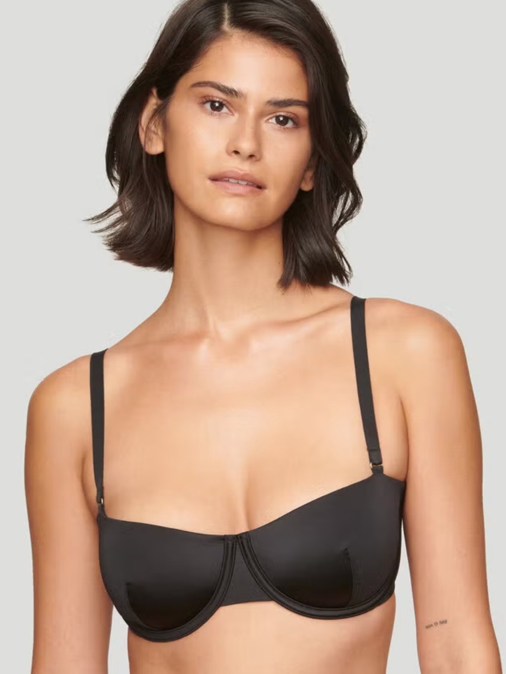 Cuup Classic Underwire Balconette Bra - Black 32E